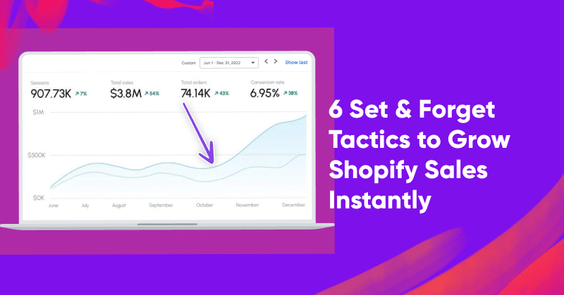 6 Set Forget Tactics to Grow Shopify Sales Instantly - 6 Set & Forget Tactics to Grow Shopify Sales Instantly