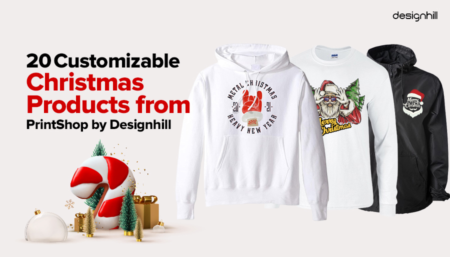 20 Customizable Christmas Products from PrintShop by Designhil